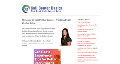 Desktop Screenshot of callcenterbasics.com