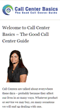 Mobile Screenshot of callcenterbasics.com