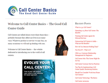 Tablet Screenshot of callcenterbasics.com